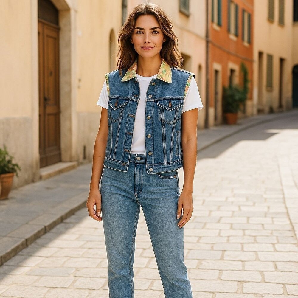 T.P. Saddle blanket & CO TASHA POLIZZI Denim Vest